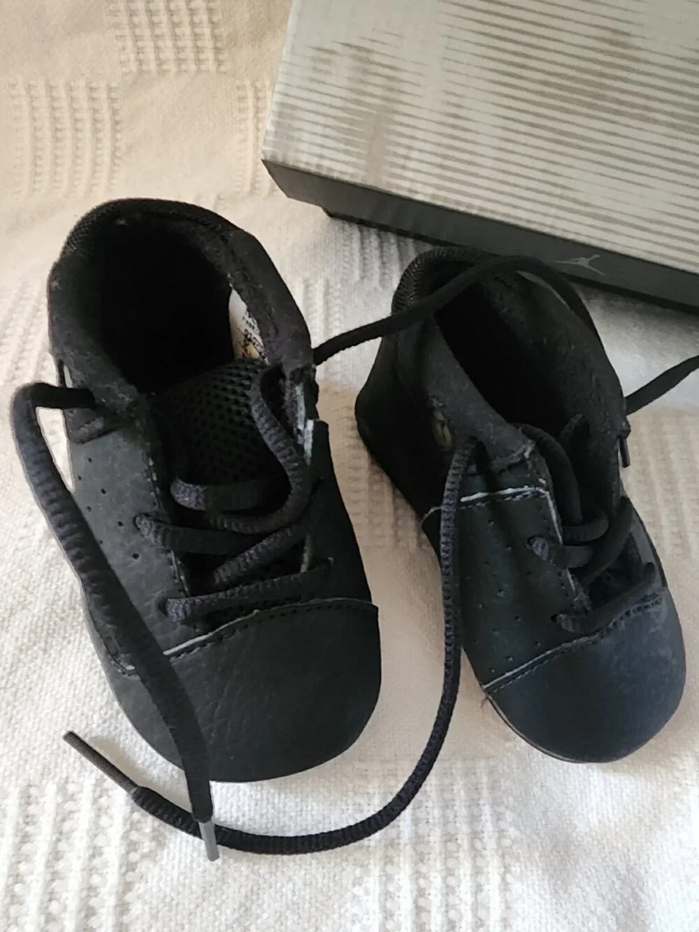 🏀 Vintage Jordan's 🏀 3c Nike Jordan's low black, baby's first Jordans Like New